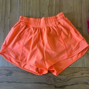 Orange Lululemon Shorts